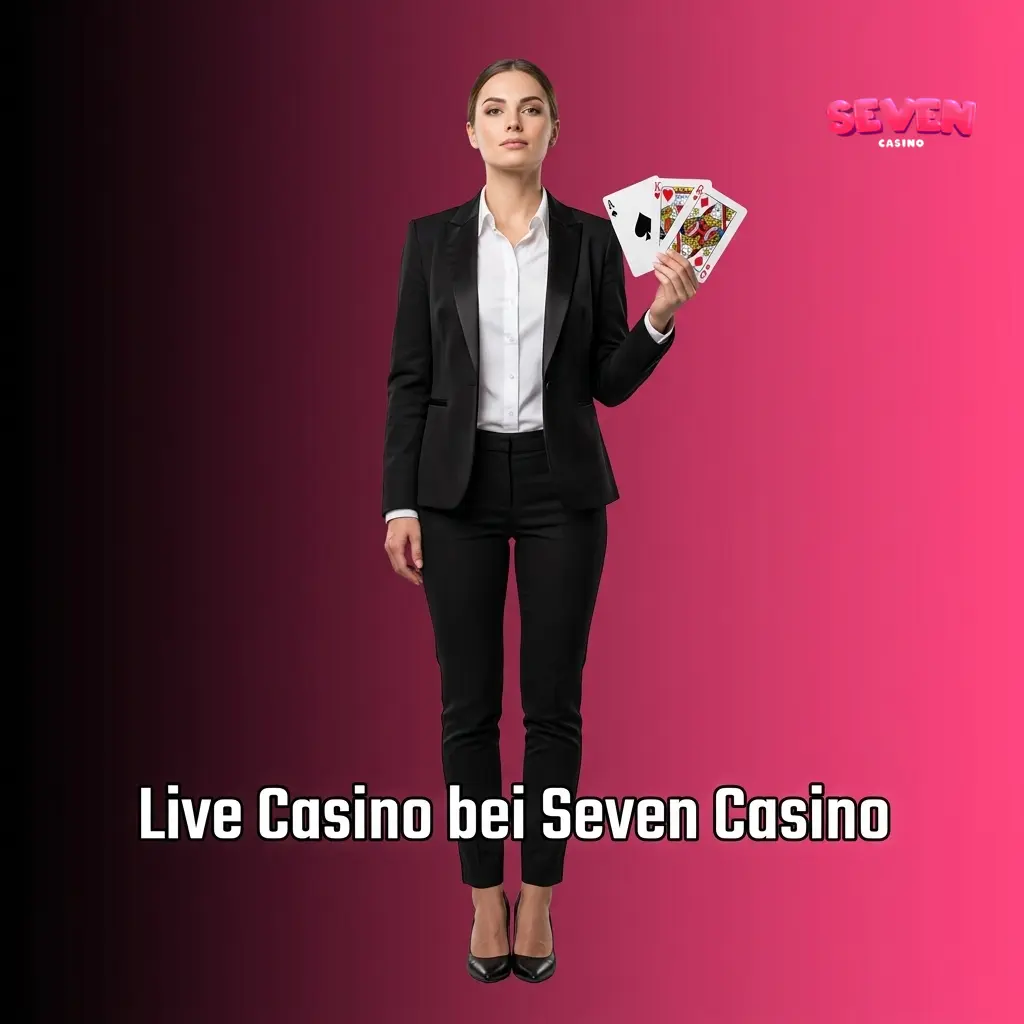 Live Casino bei Seven Casino mit echten Dealern per HD-Stream: Roulette, Blackjack, Baccarat, Game Shows und Poker