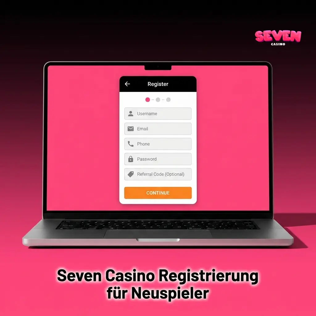 Seven Casino Registrierung: Anmeldung in 2 Minuten, 7.000+ Spiele, 450% Bonus bis 7.500 EUR