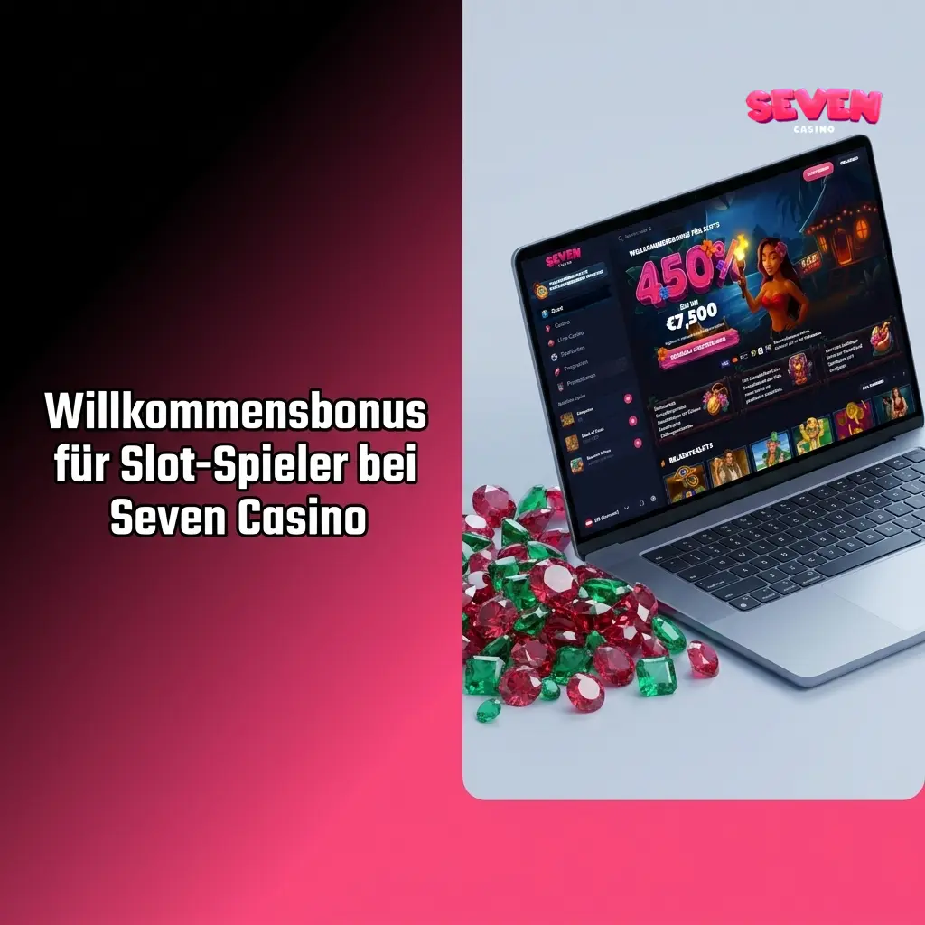 Seven Casino Willkommensbonus 450% bis 7.500 EUR für Slot-Spieler mit Reload-Boni und Cashback